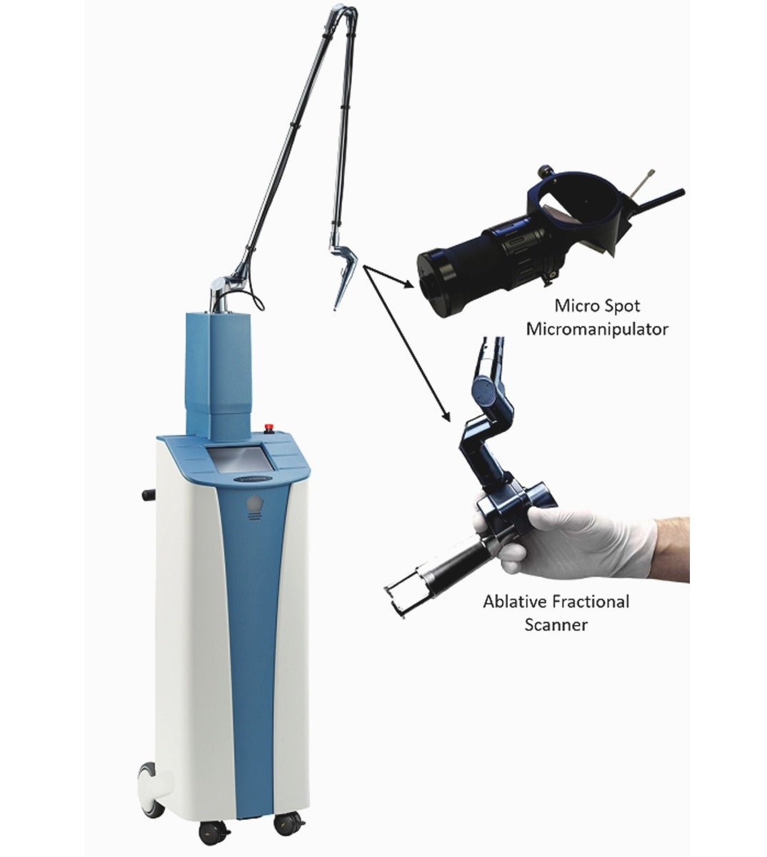LASERING Slim Evolution II PRO 50W + MiXto Micro Spot ENT Micromanipulator CO2 Laser NEW Ablative Fractional Scanner Dermatology Dentistry General Surgery Gynecology Podiatry