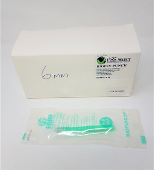 Biopsy Punch 6mm Dermal Disposable Punch Biopunch Fray Products Lot of 8