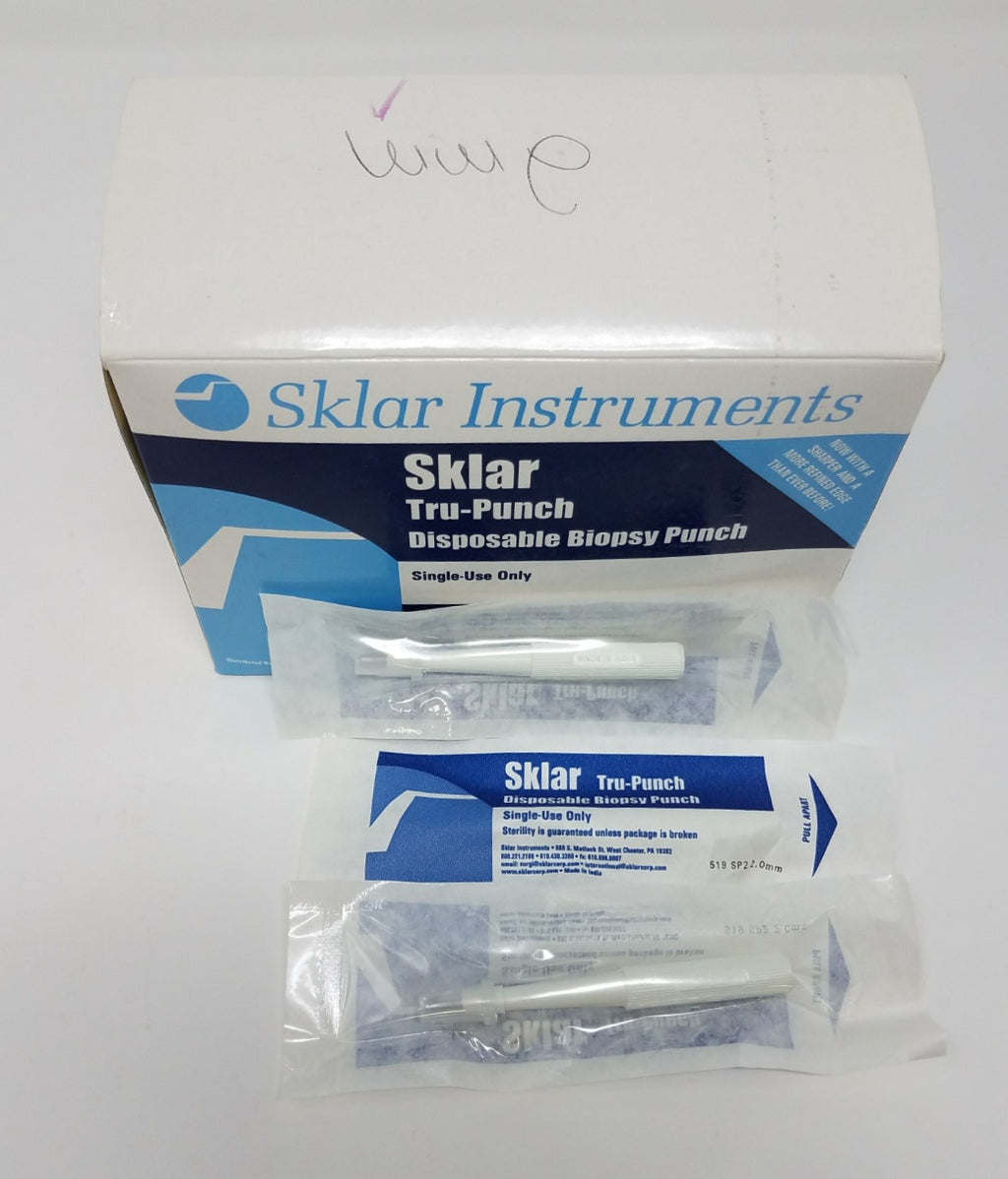 Sklar Tru-Punch 2mm Disposable Biopsy Punch Lot of 25 Trupunch 96-1100