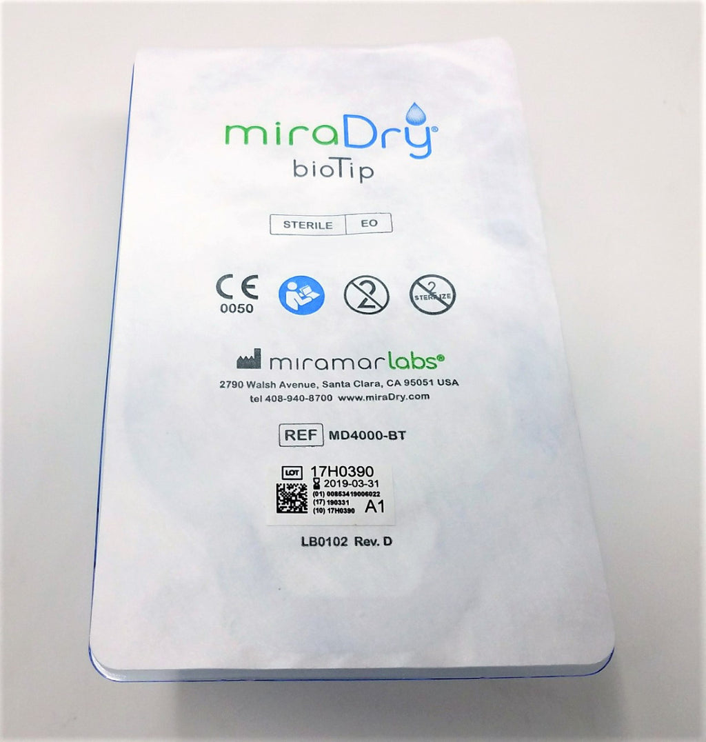 MiraDry BioTip MD4000-BT System Mira Dri Dry Bio Tip Hyperhidrosis