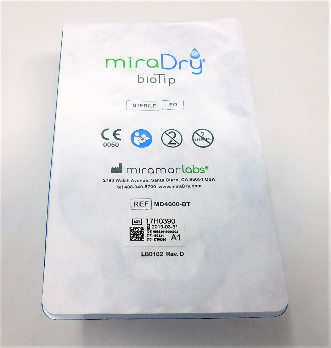 MiraDry BioTip MD4000-BT System Mira Dri Dry Bio Tip Hyperhidrosis