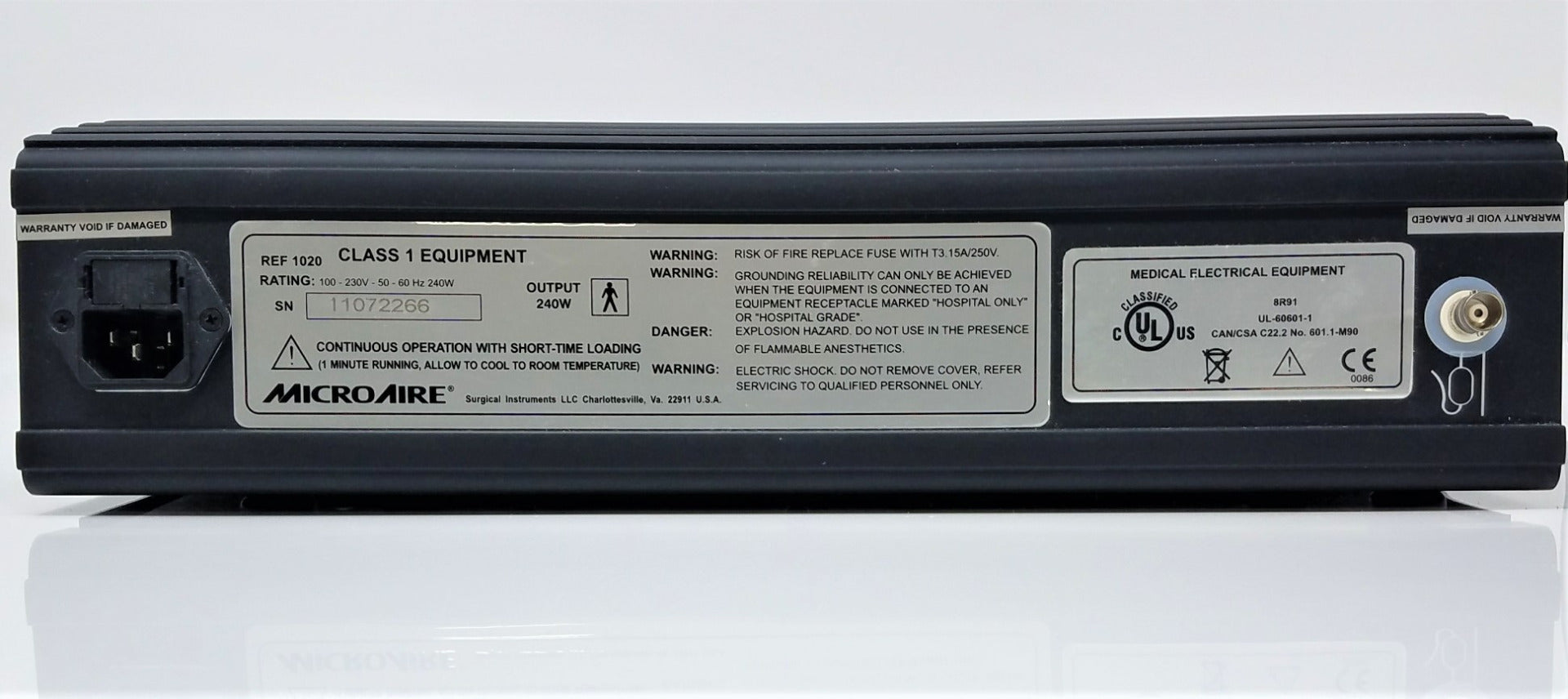 Microaire 1020 Console Power Unit w/Reciprocating Saw Orthopedic Orthopaedic
