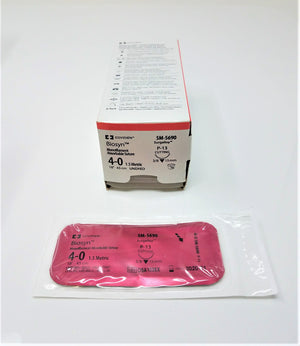 Covidien SM-5690 Suture Monofilament Absorbable Biosyn Size 4-0 SM5690 Cutting