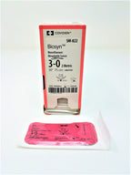 Covidien SM-822 Suture Biosyn Size 3-0 Monofilament Absorable Gylcomer SM822