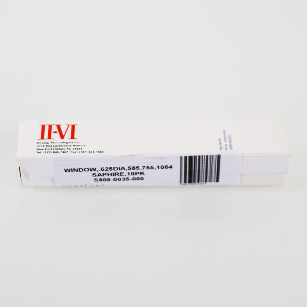 Saphire Cynosure Laser Optics .625 585nm 755nm 1064nm Coated Windows II-VI x10Pc