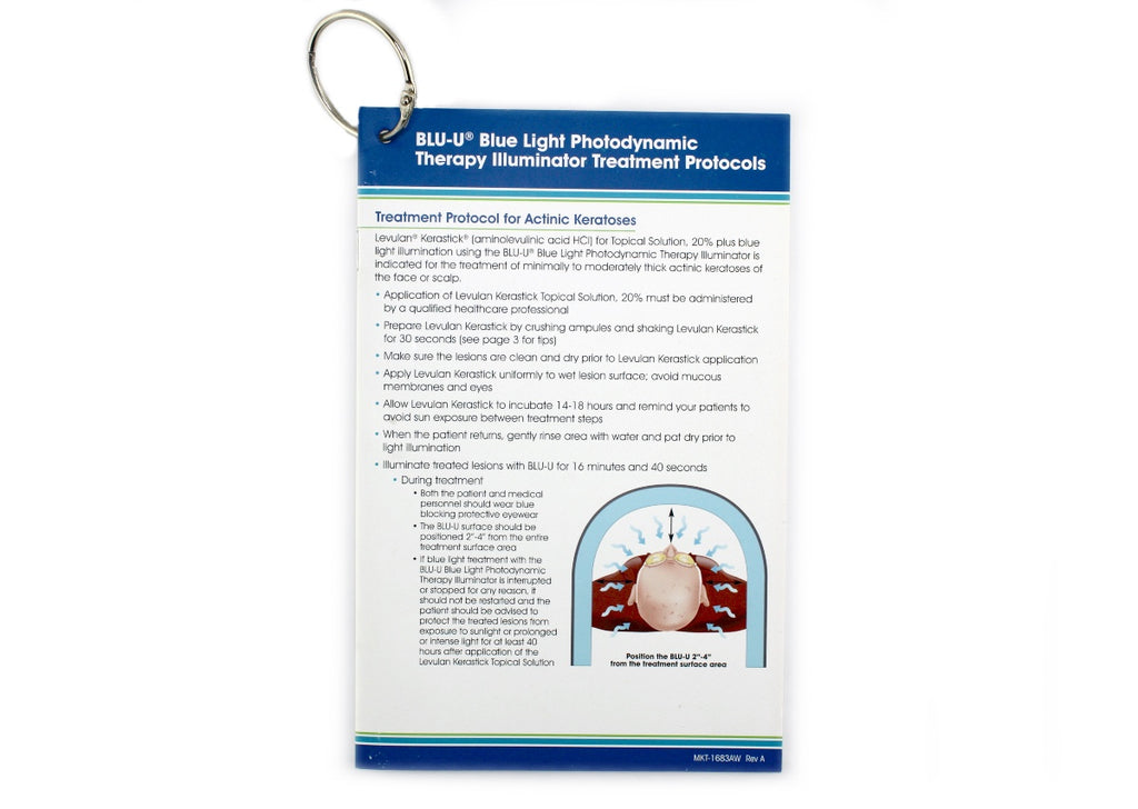BLU-U Blue Light Photodynamic Therapy Illuminator Treatment Protocols