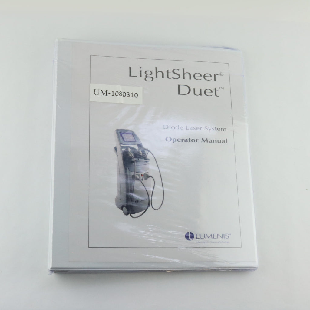 Lumenis LightSheer Duet UM-1080310 Hair Removal Laser Operator Manual UNOPENED