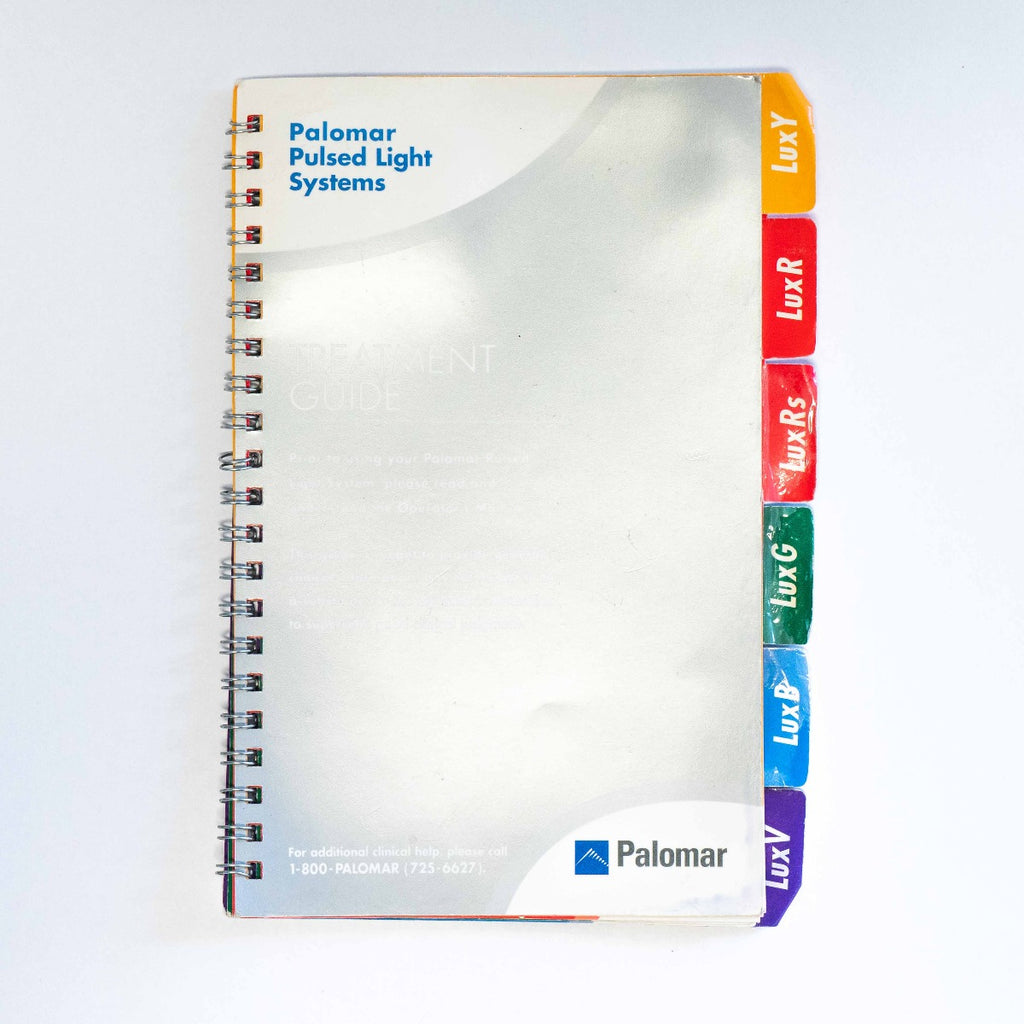 Palomar Pulsed Light Systems Treatment Guide Handbook 10410KKP-00, 40-000-18B