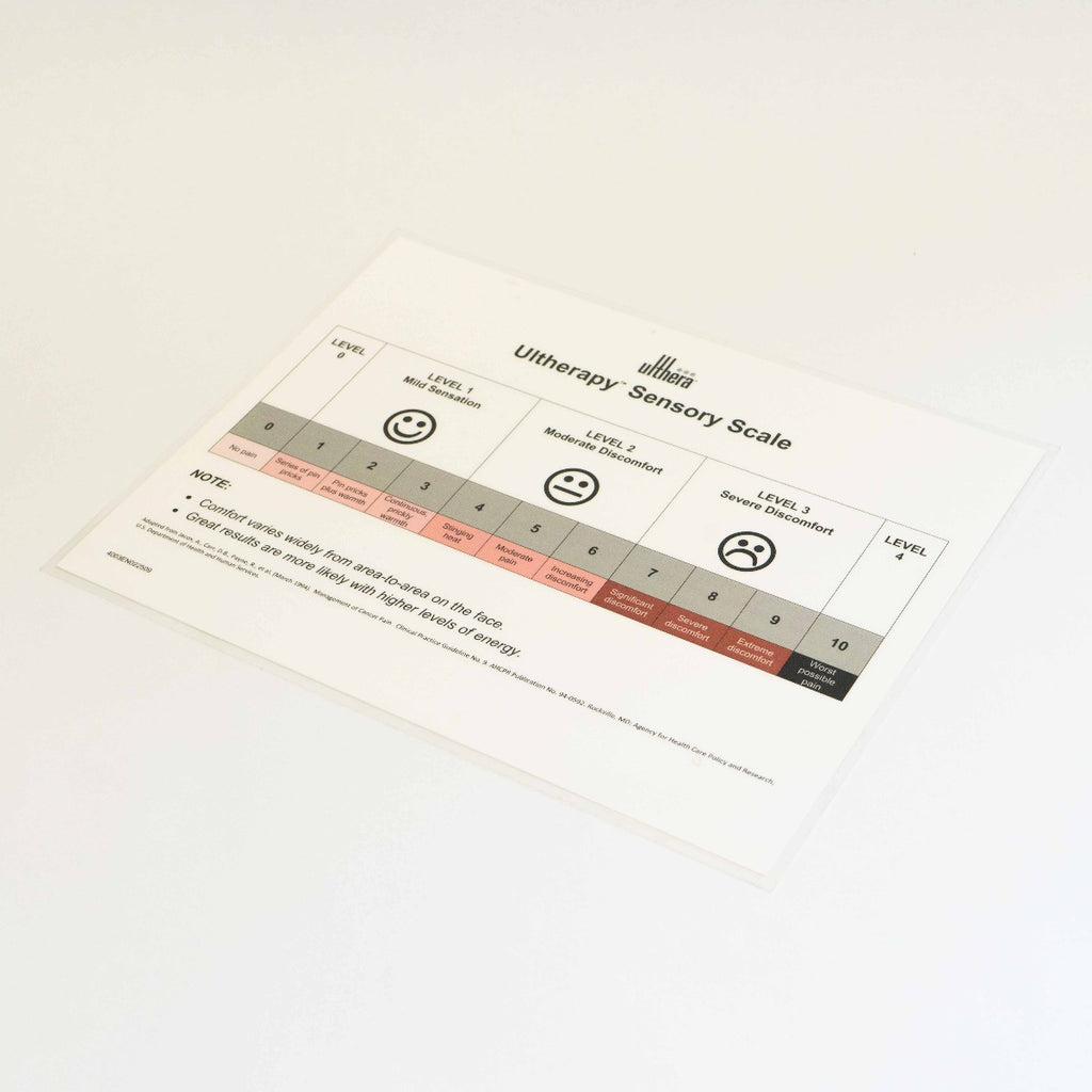 Ulthera Ultherapy Patient Sensory Scale - Patient Pain Level 4003EN022509