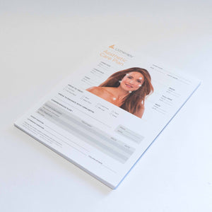 Ulthera Ultherapy Aesthetic Care Plan Tear Sheet - Patient Information Form