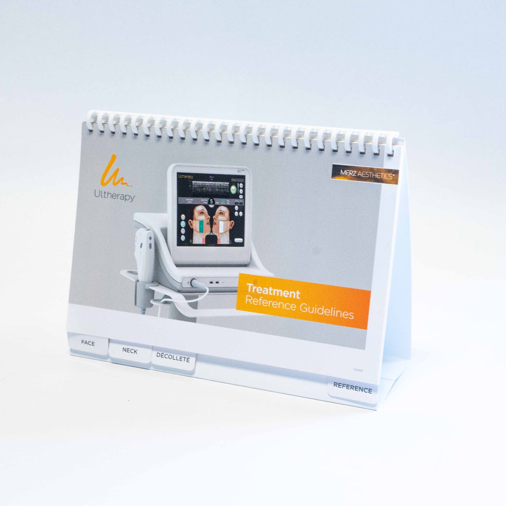 Ulthera Ultherapy - Prop Up Display Treatment Reference Guidelines 1003028E