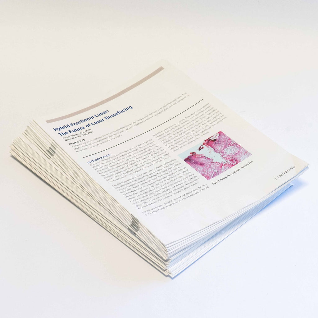 Sciton HALO: Hybrid fractional laser: Case Study Booklet - Patient Marketing Book