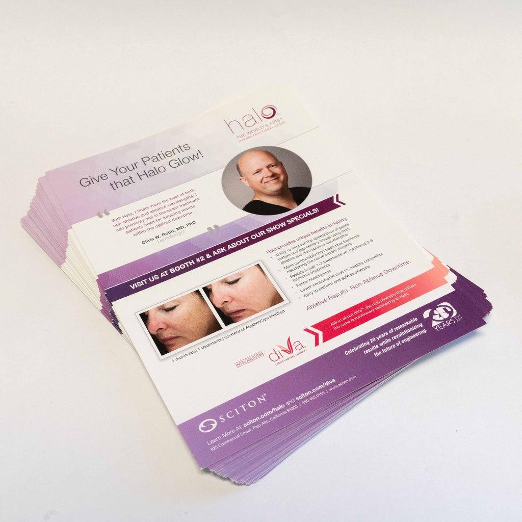 Sciton HALO - 2017 Hybrid Fractional Laser System Marketing Promotional Flyer