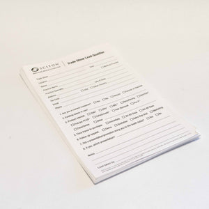 Sciton - Trade Show Lead Qualifier - Sales Information lead forms - Qty 25