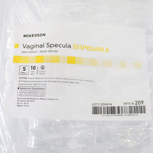 Mckesson Vaginal Specula Disposable Non- Sterile 10 - Pack