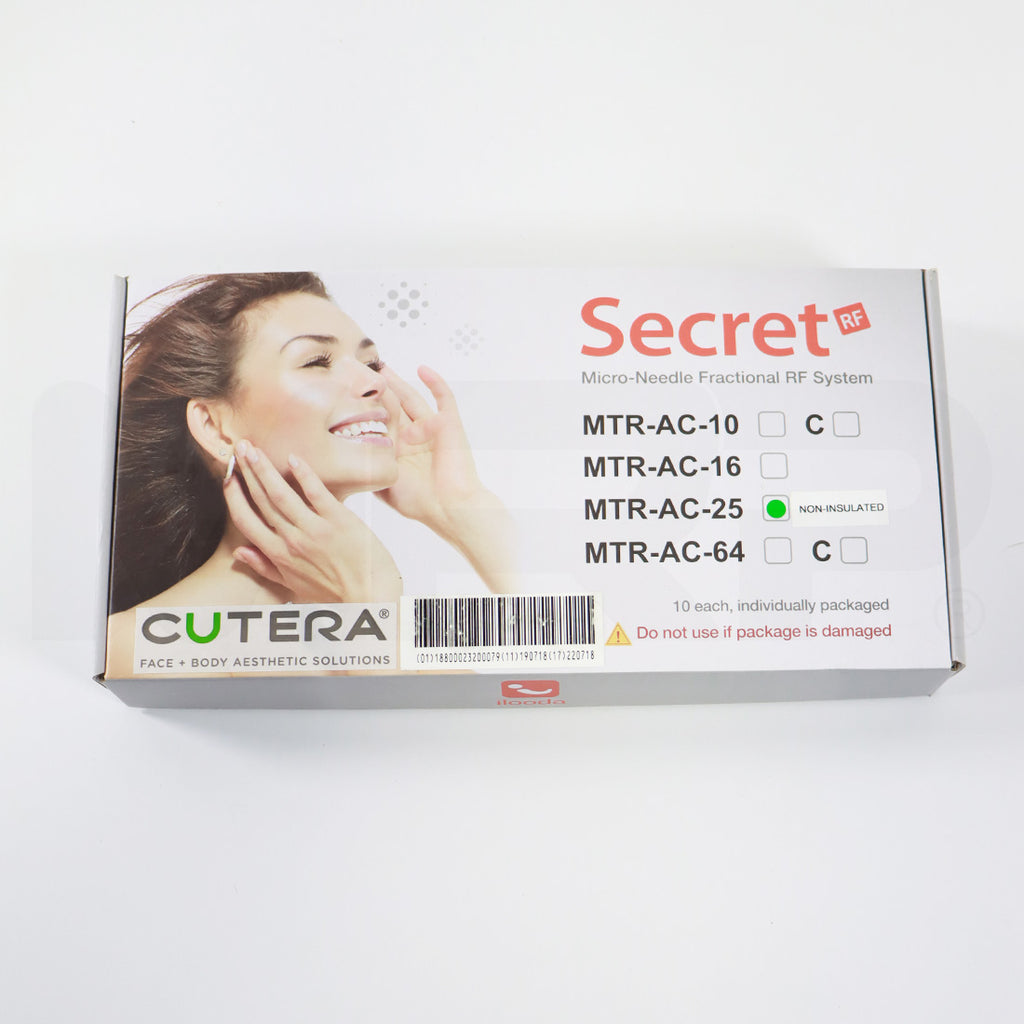 Cutera SecretRF Tips 25-Pin MTR-AC-25 Non Insulated - 10 Pack - Expired