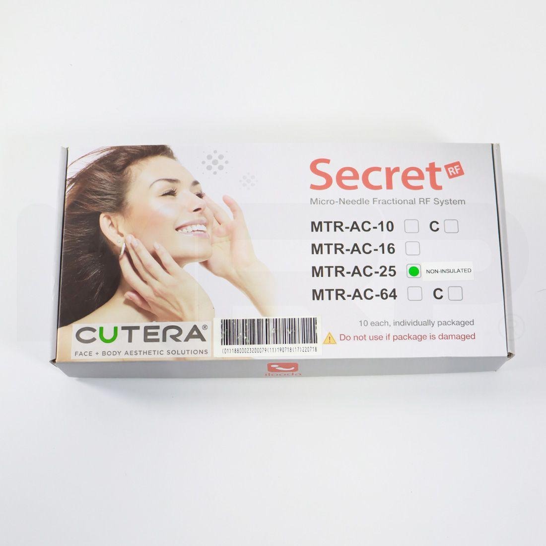 Cutera SecretRF Pro 25-Pin Semi-Insulated Microneedle Tip MTR-AC-25 - 10pk - Expired