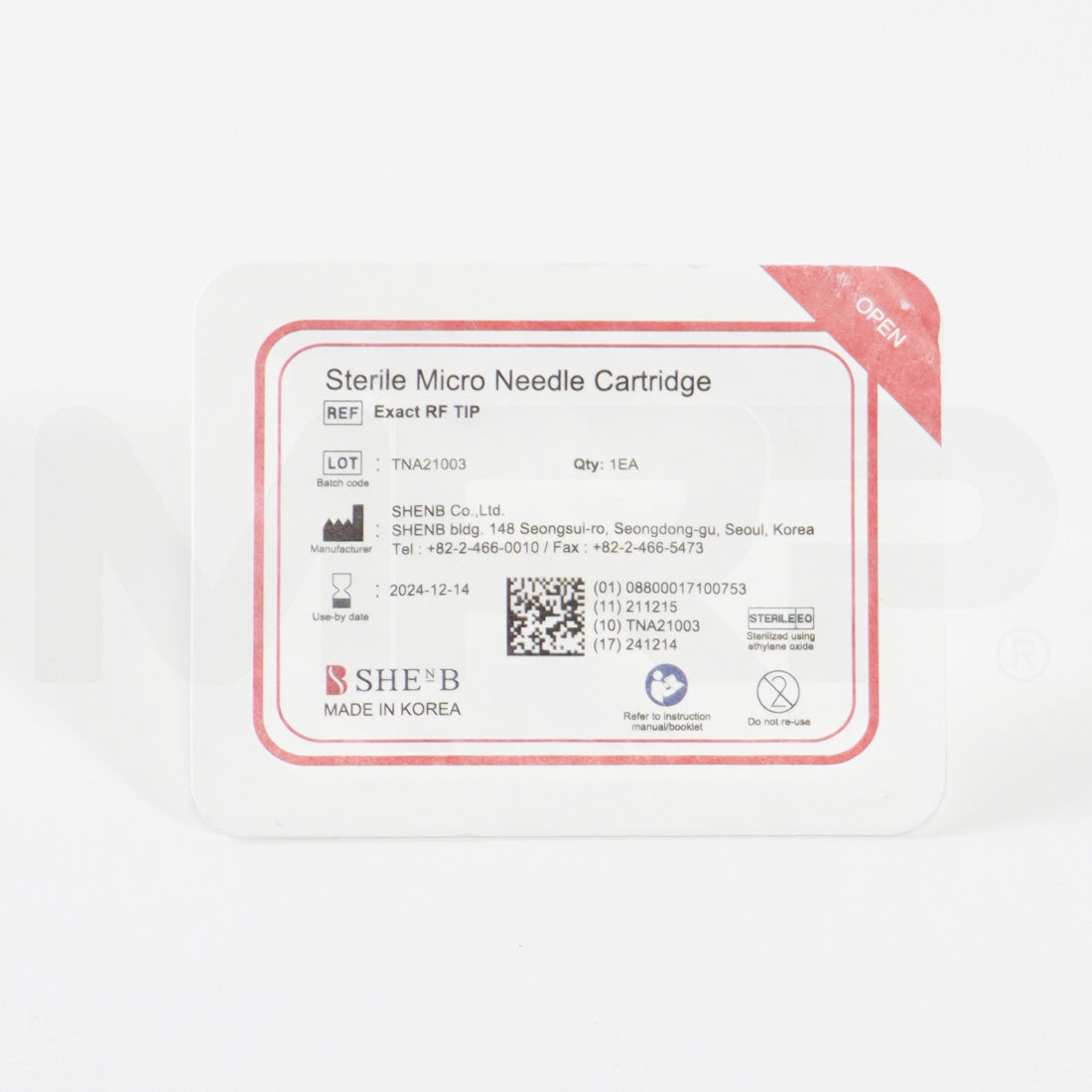 ShenB VirtueRF Exact RF Tip II Micro Needle Cartridge Exp 12/2024 - Single Tip
