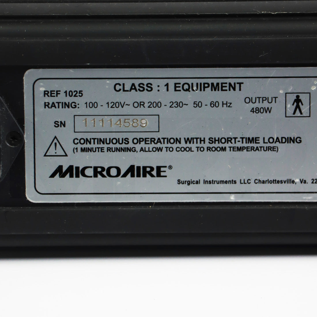 MicroAire Surgical Instruments 1020 Electric Console PAL-600E