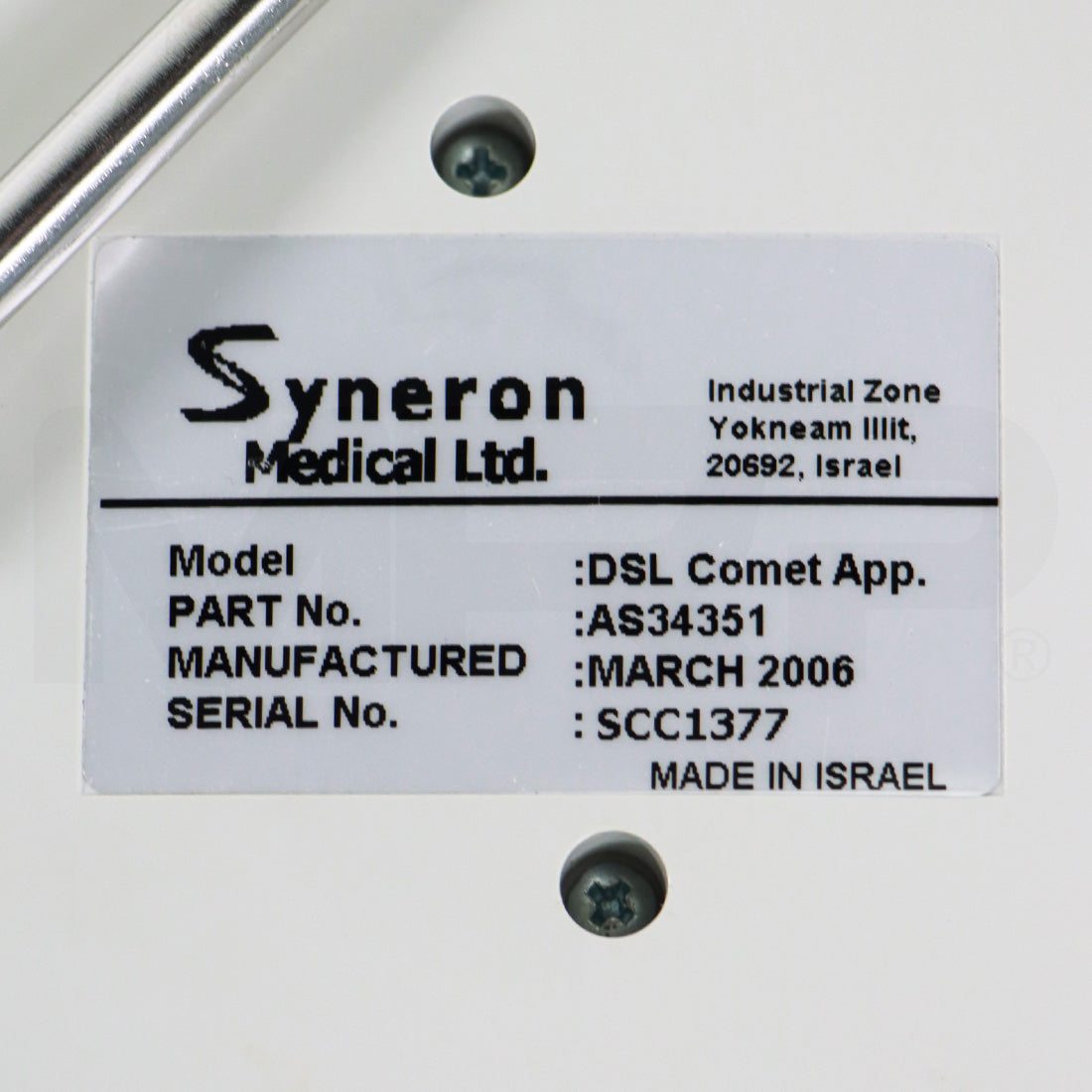 2006 Syneron Candela eLaser eLos Diode laser RF Skin Rejuvenation System