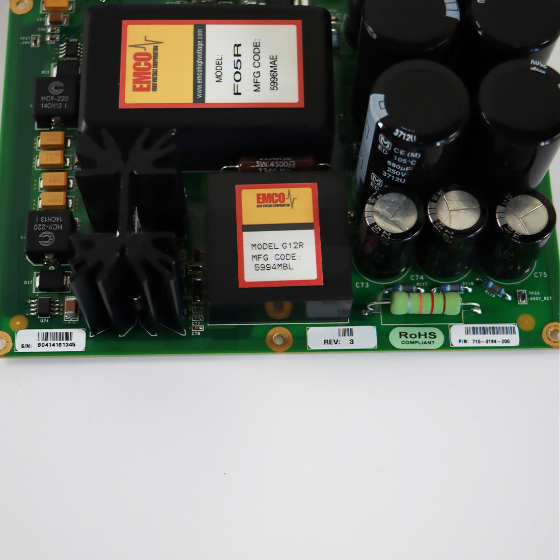 Cynosure Picosure High Voltage Power Supply PCB Board 710-0184-200