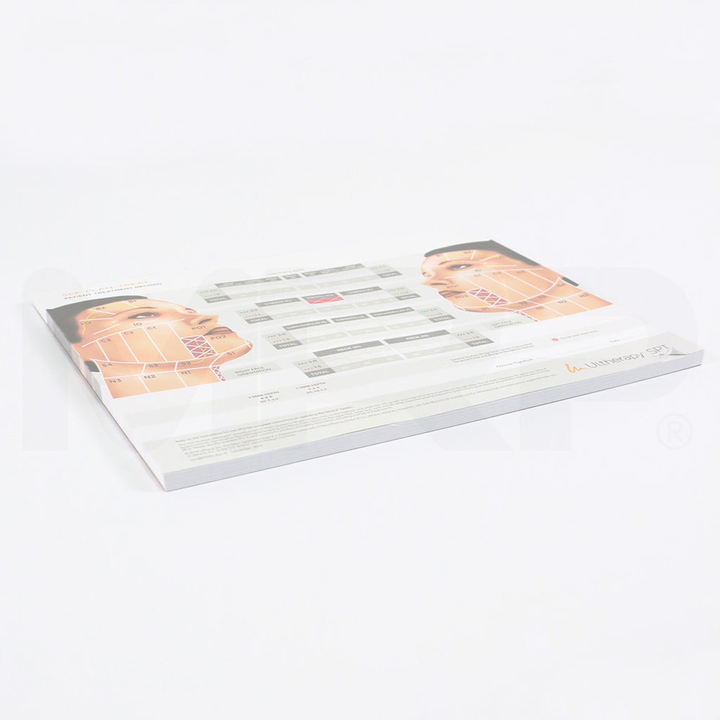 Ulthera Ultherapy Face Patient Treatment Record Forms 1010895TRN, x50 Sheets