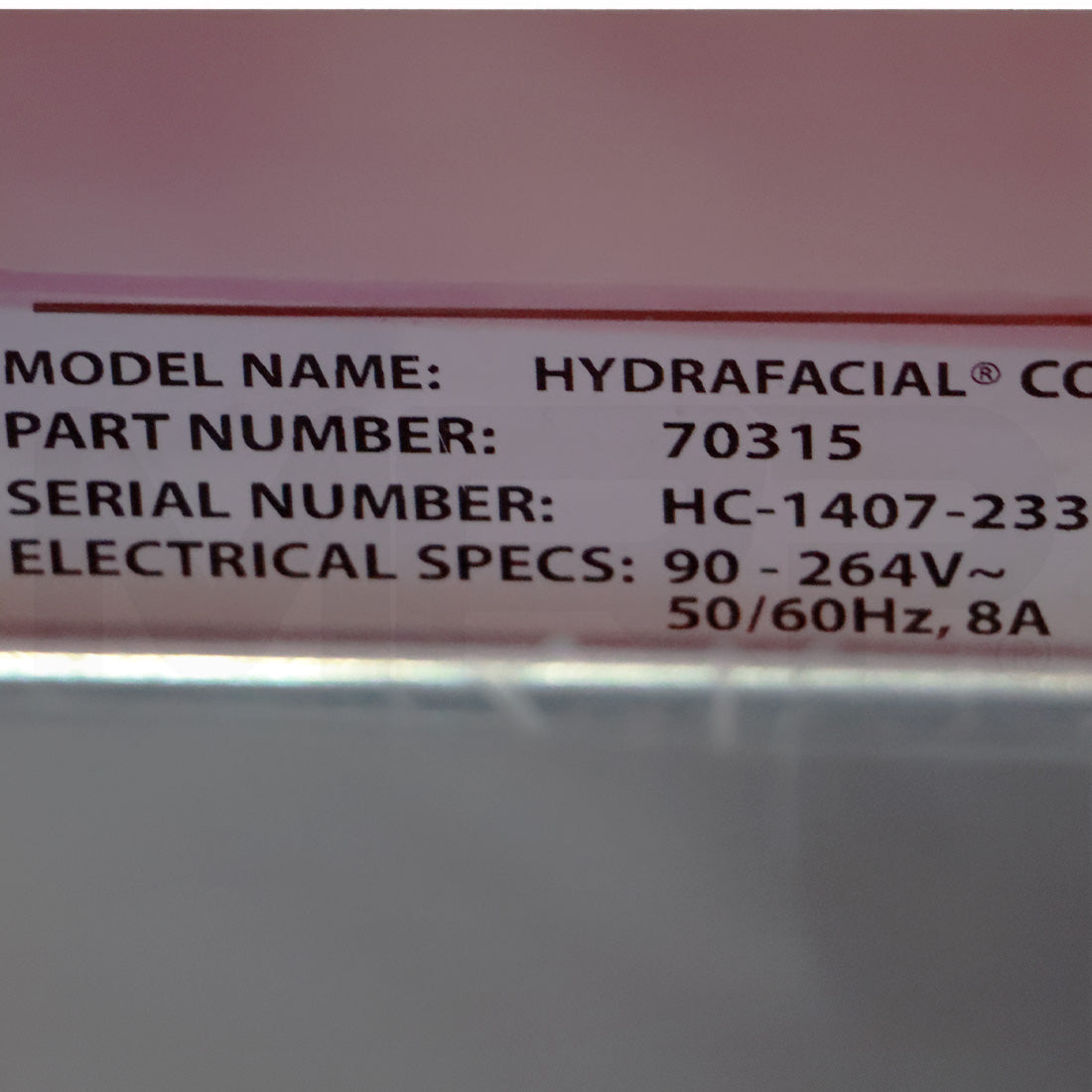 2014 Edge Systems HydraFacial Core Skin Treatment System