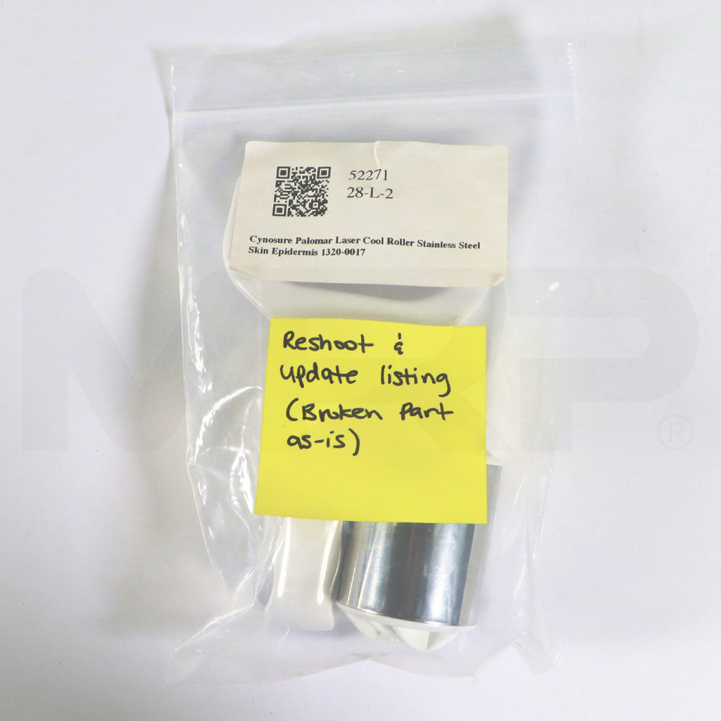 Cynosure Palomar Laser Cool Roller Stainless Steel Skin Epidermis 1320-0017 - Broken As-Is