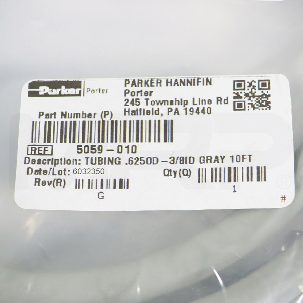 Parker Hannifin Gray Hose Tubing .625OD 10FT