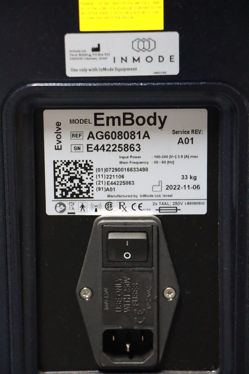 2023 InMode EvolveX EmBody Contouring & Skin Tightening System