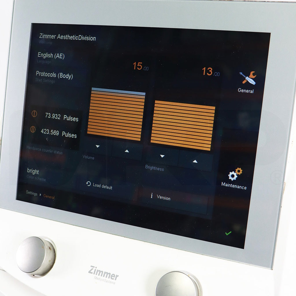 2016 Zimmer ZWave Pro Cellulite Body Contour Skin Tightening System