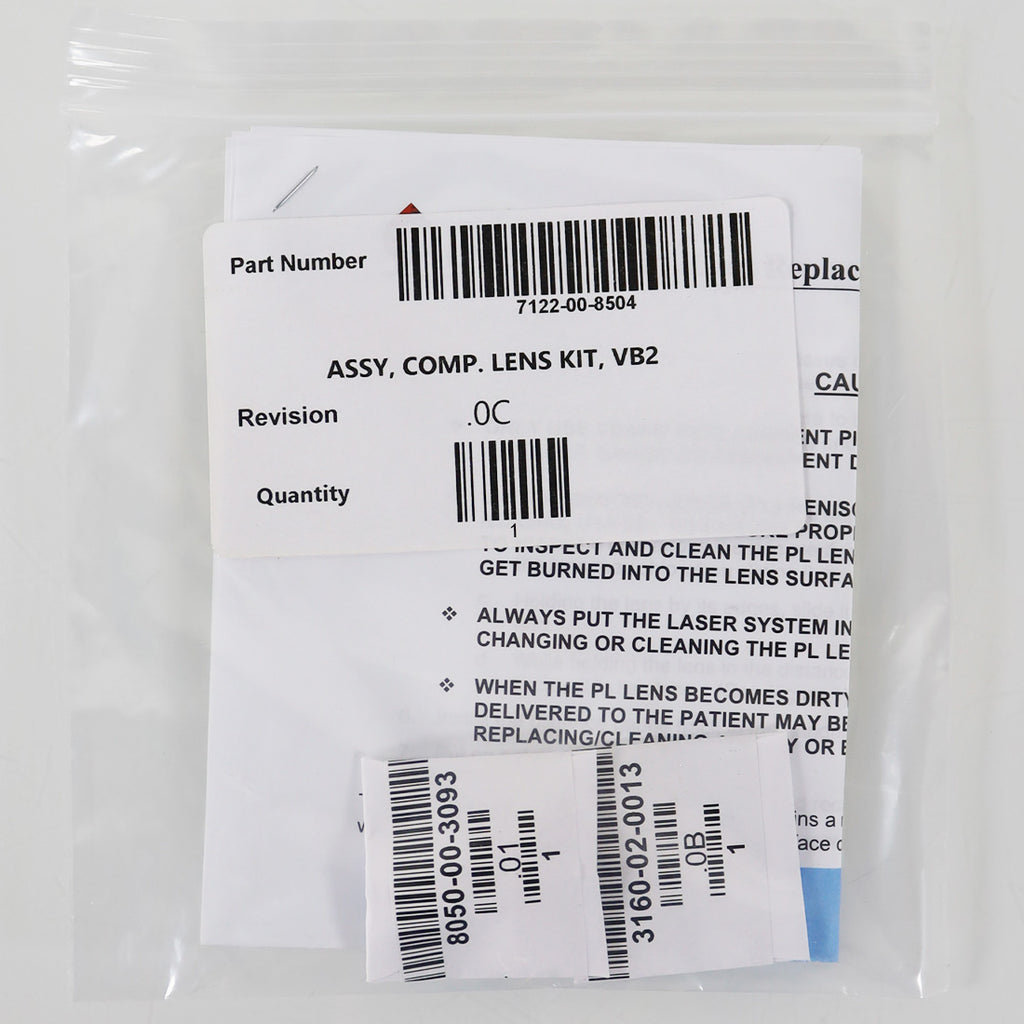 SYNERON Candela VBeam2 PL Lens Replacement Kit 7122-00-8504 R.0C