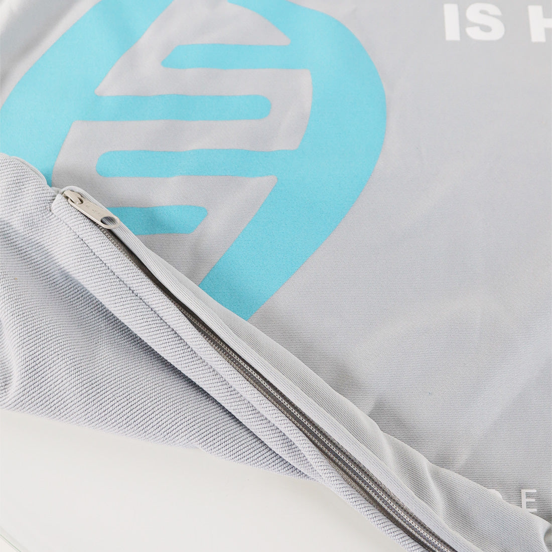 Grey Inmode Zippered Pillow Case - Evolution Is Here