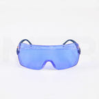 Kentek PPE Safety Eyewear Glasses Universal Fit Adjustable Blue Lens