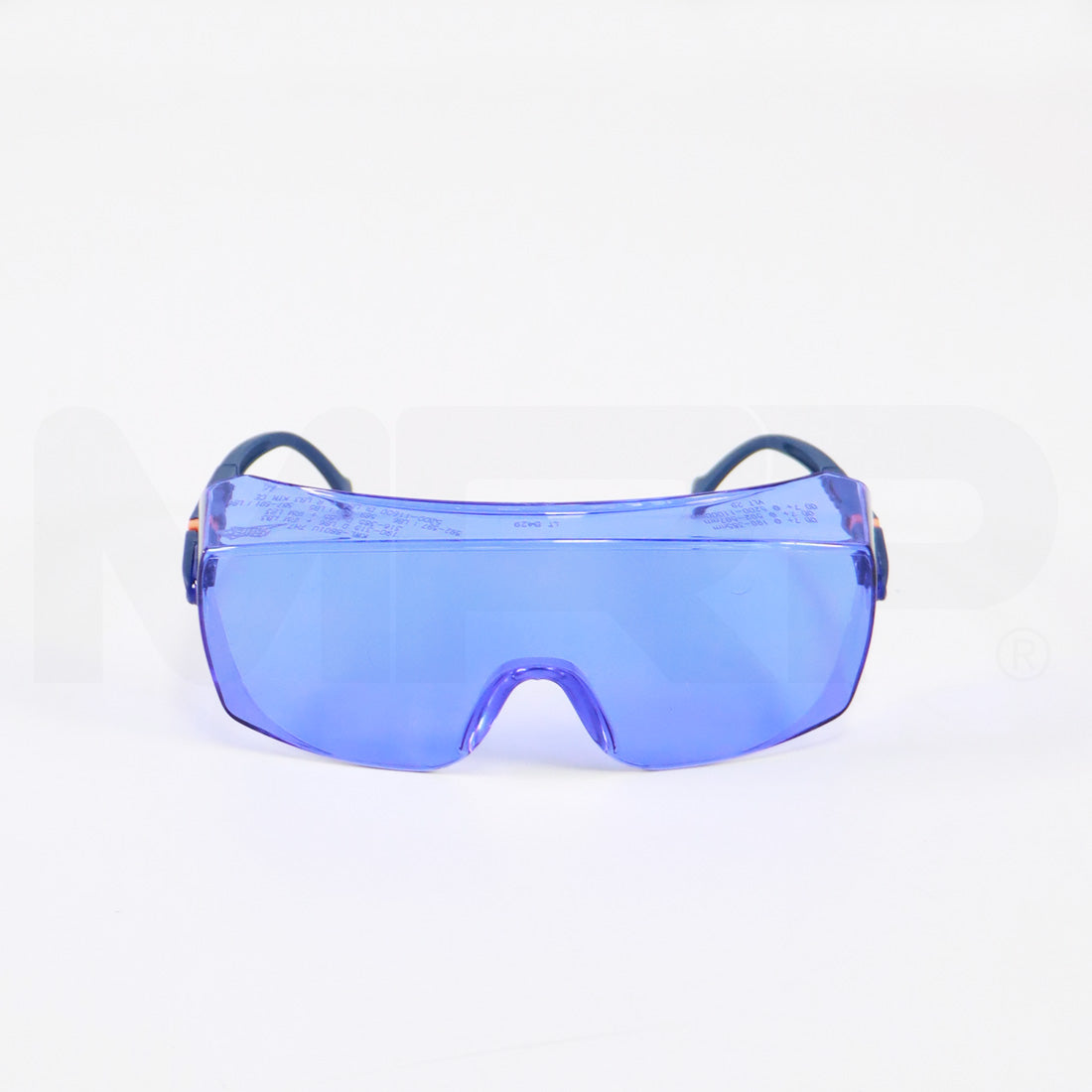 Kentek PPE Safety Eyewear Glasses Universal Fit Adjustable Blue Lens