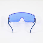 Kentek PPE Safety Eyewear Glasses Universal Fit Adjustable Blue Lens