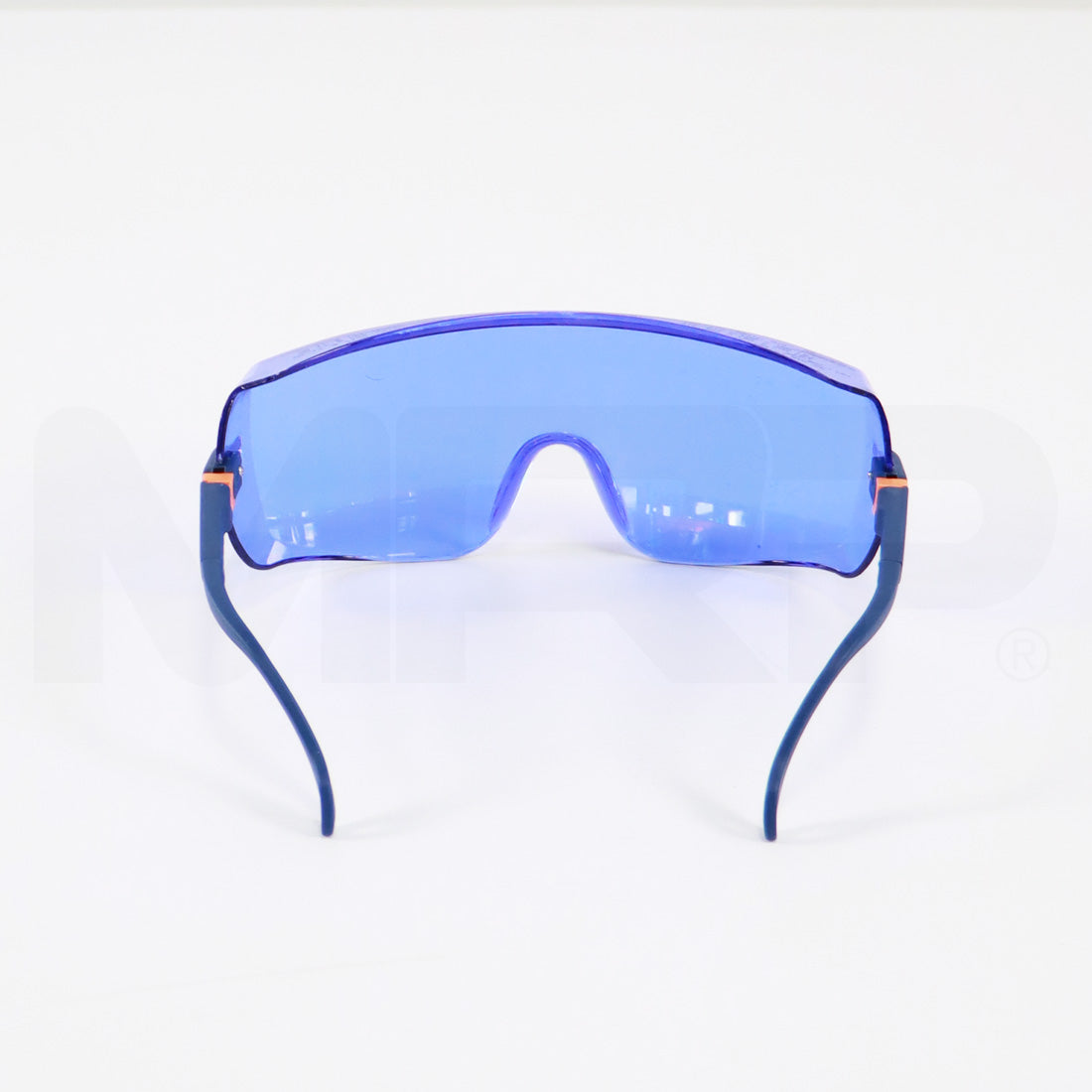 Kentek PPE Safety Eyewear Glasses Universal Fit Adjustable Blue Lens