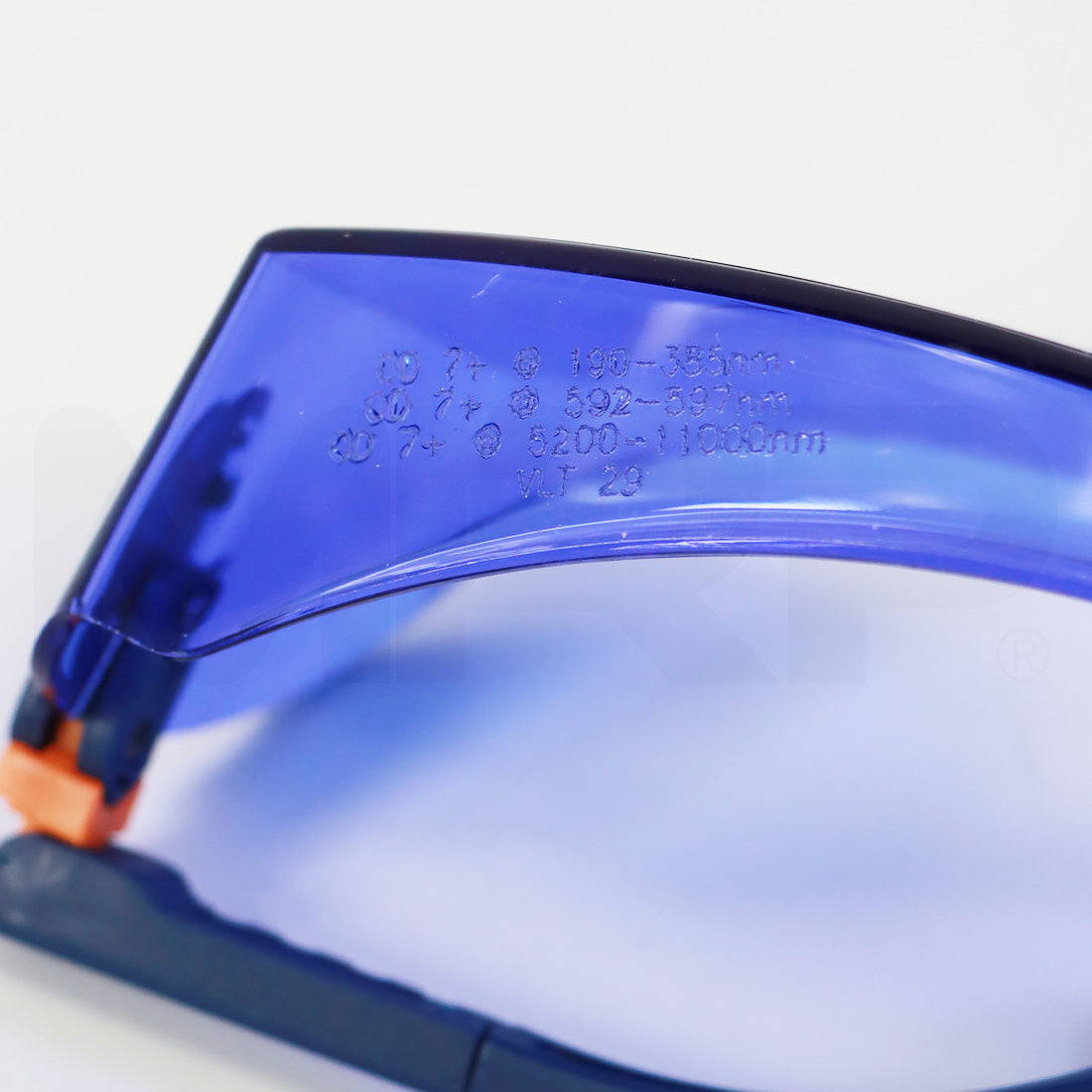 Kentek PPE Safety Eyewear Glasses Universal Fit Adjustable Blue Lens