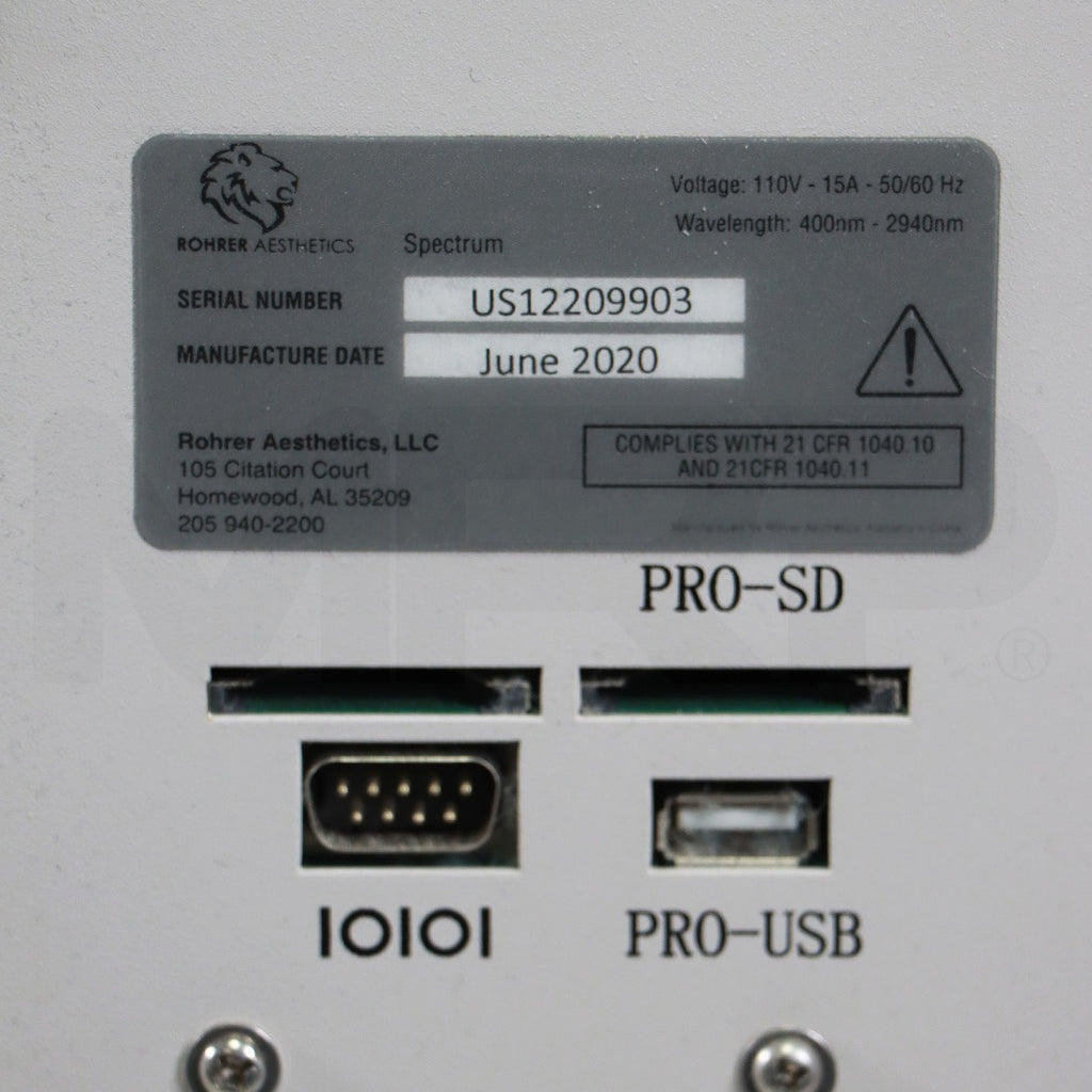 2020 Rohrer Aesthetics EpiLaze Hair Removal Diode System