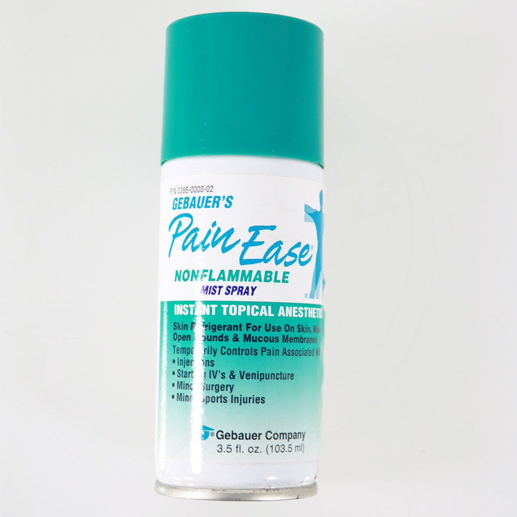 Gebauers Pain Ease Non Flammable Mist Spray Topcial Anesthetic 3.5oz Can