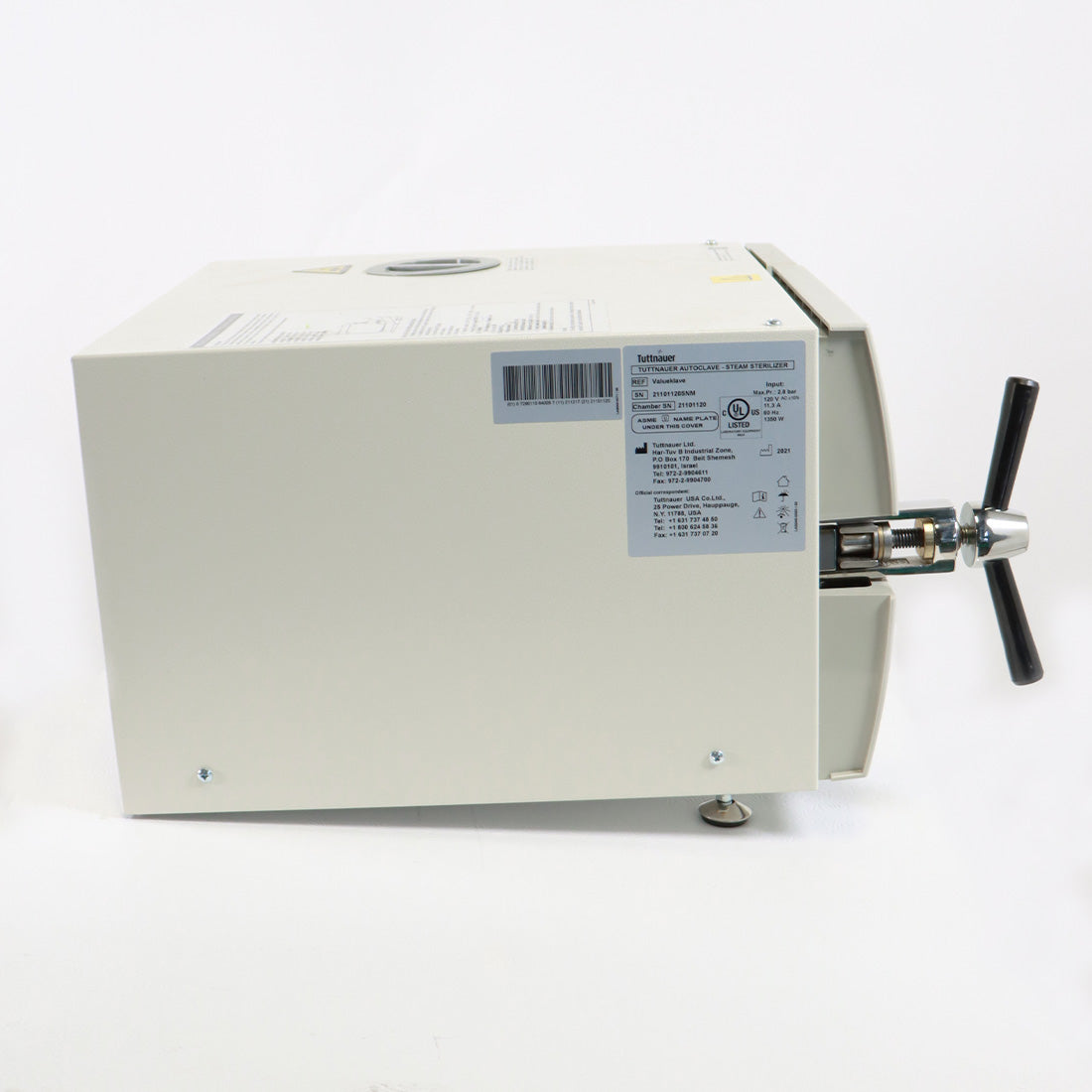 2021 Tuttnauer 1730 ValueKlave Autoclave 2.8 Bar 7.5L Steam Sterilizer