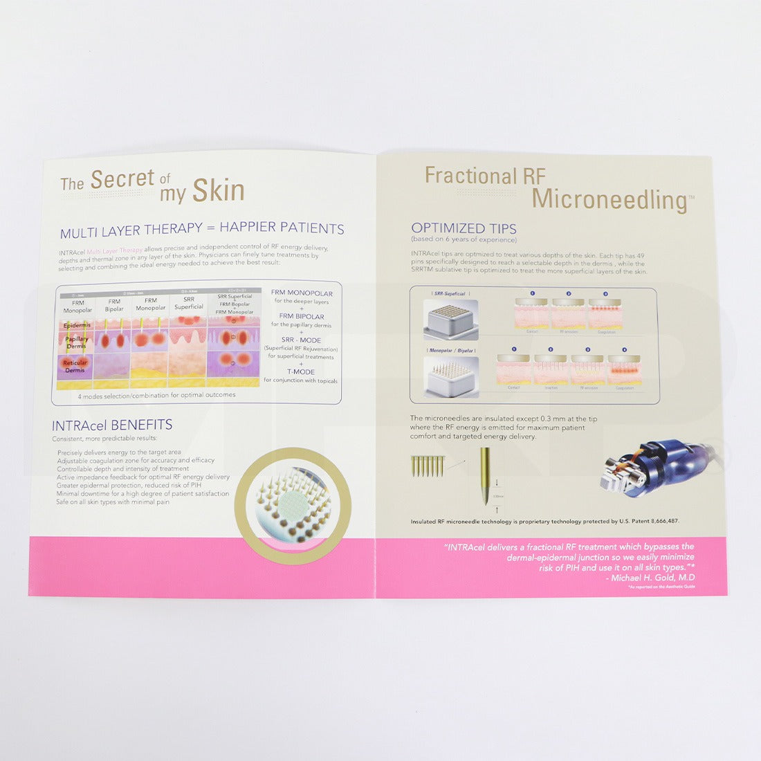 Jeisys Intracel Fractional RF Microneedling Brochure 37x Pack