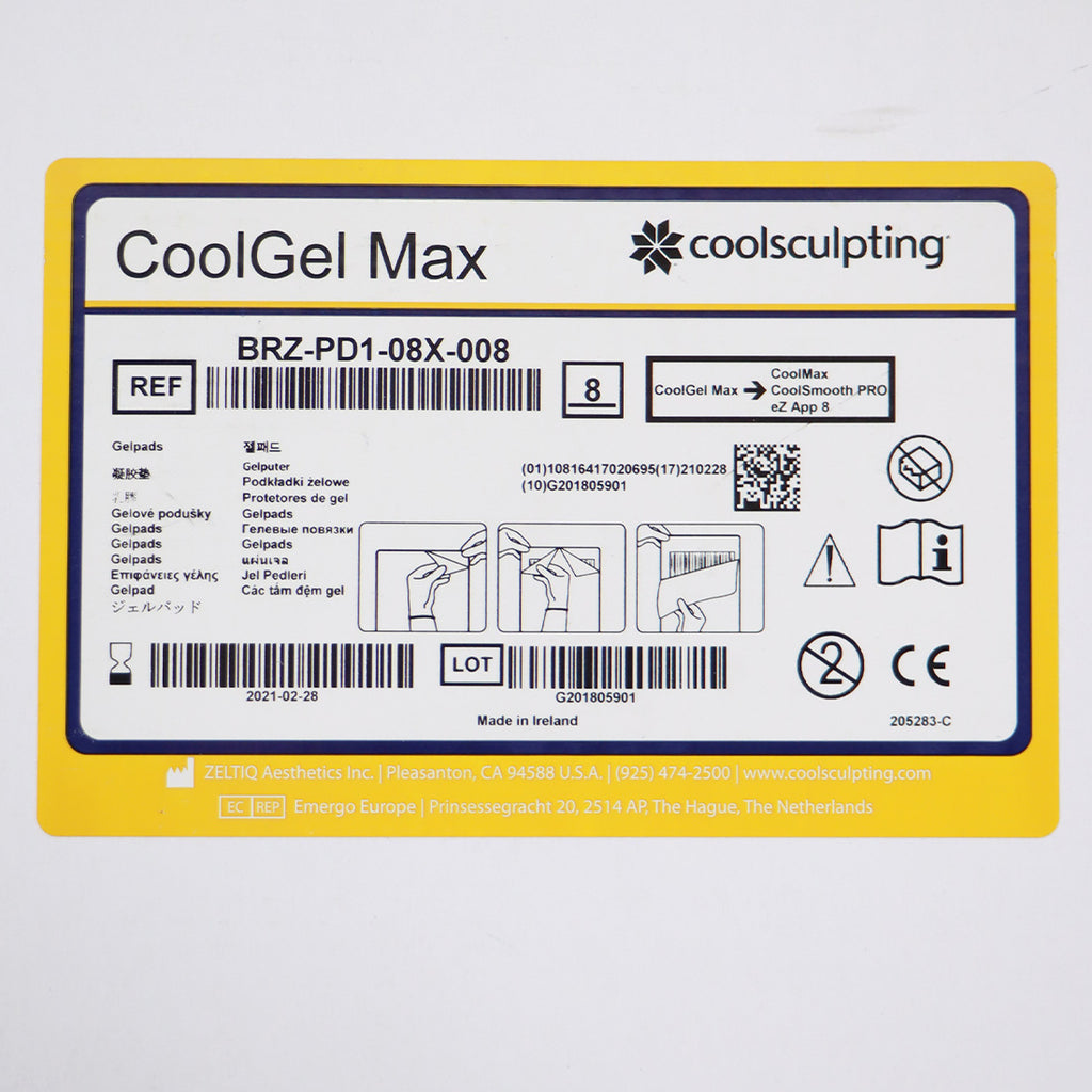 Zeltiq CoolSculpting Pretreatment Skin Wipe BRZ-PD1-08X-008 x8 EXP 2/28/2021