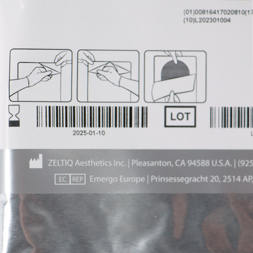 Zeltiq CoolSculpting CoolAdhesive PLUS Pad BRZ-GL1-180-008 (x4 Pcs) Exp 01/2025