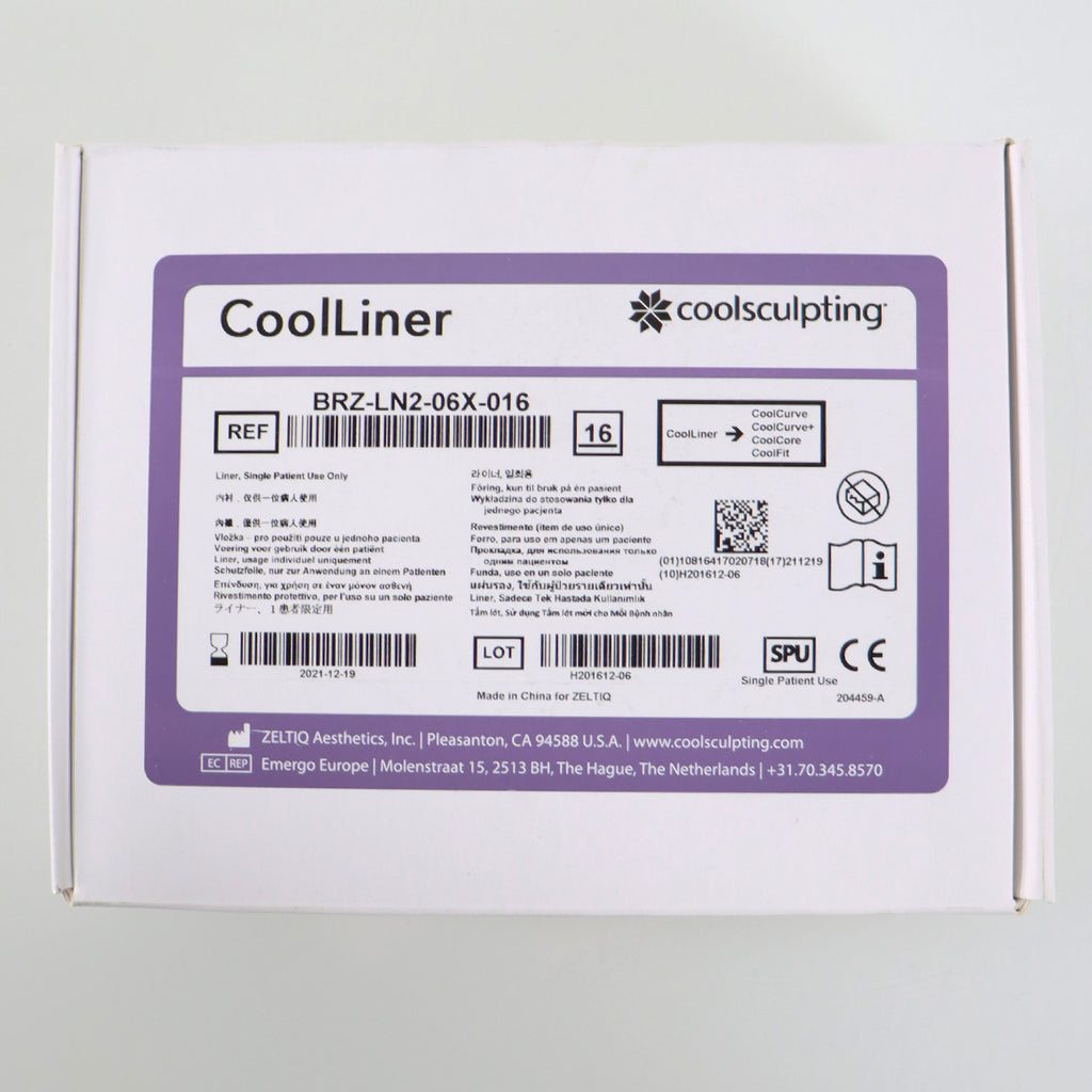 Zeltiq CoolSculpting CoolLiner CoolCurve+ BRZ-LN2-06X-016 eZ x16Pcs EXP2021