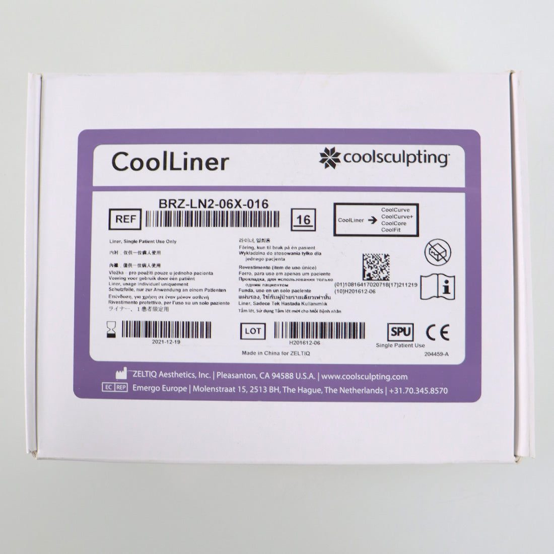 Zeltiq CoolSculpting CoolLiner CoolCurve+ BRZ-LN2-06X-016 eZ x16Pcs EXP2021