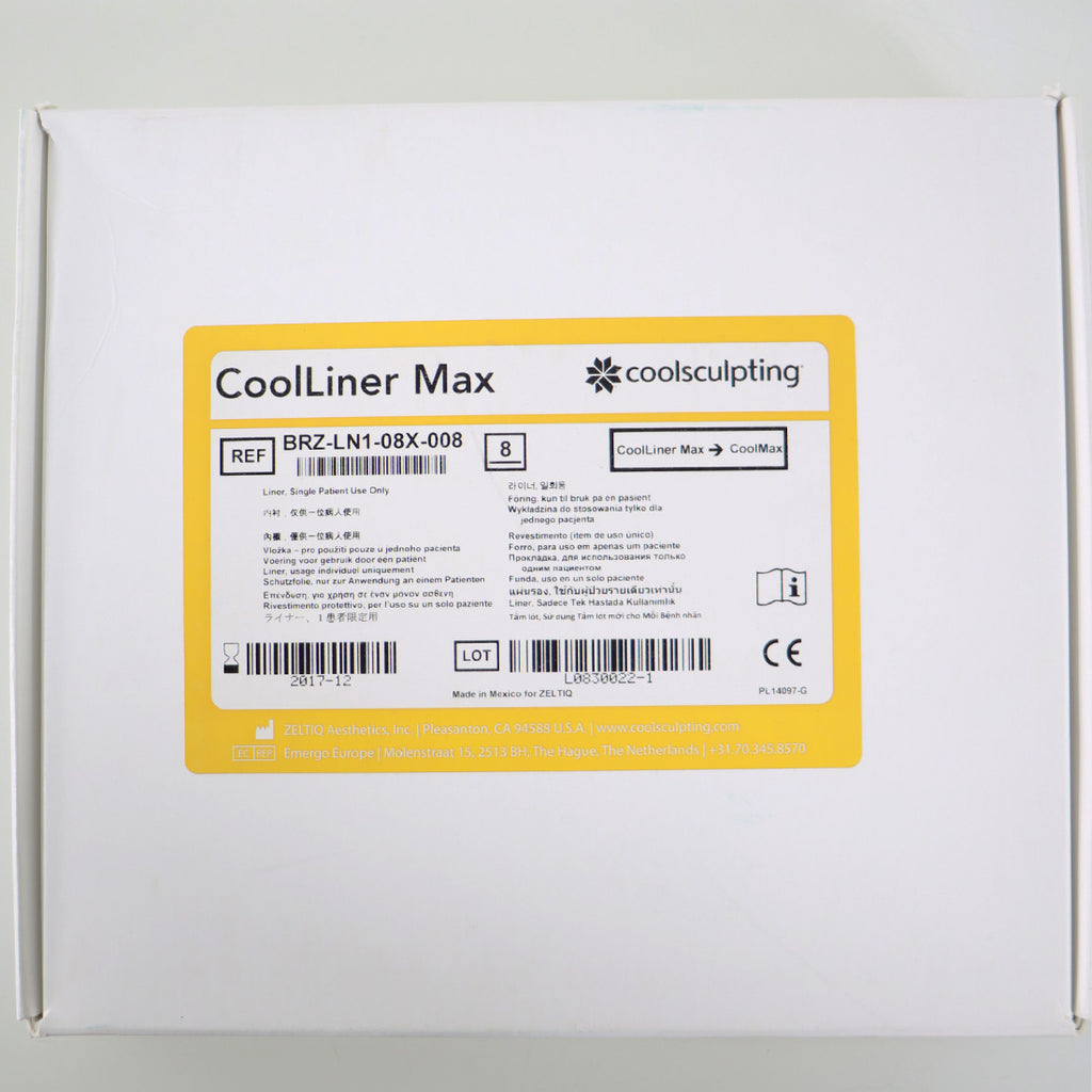 Zeltiq CoolSculpting CoolLiner CoolMax Liner BRZ-LN1-08X-008 12/2017 x8 Pcs