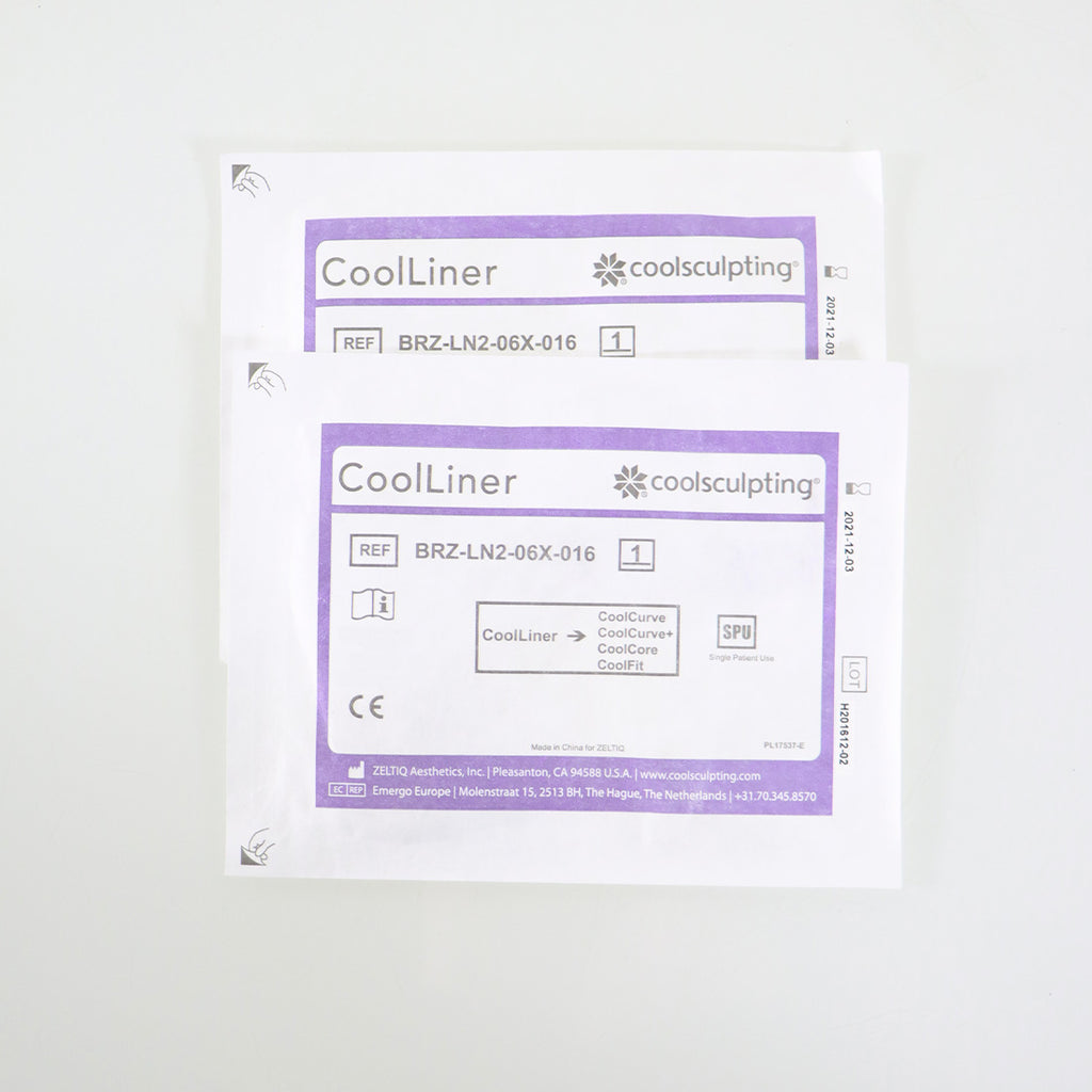 Zeltiq CoolSculpting CoolCurve CoolLiner BRZ-LN2-06X-016 EXP 12/2021 (2-Pack)