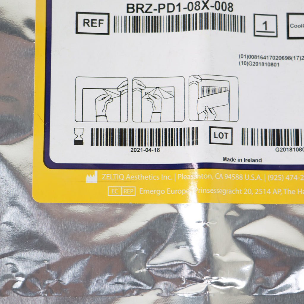 Zeltiq CoolScultping CoolGel Max BRZ-PD1-08X-008, Single - Expired
