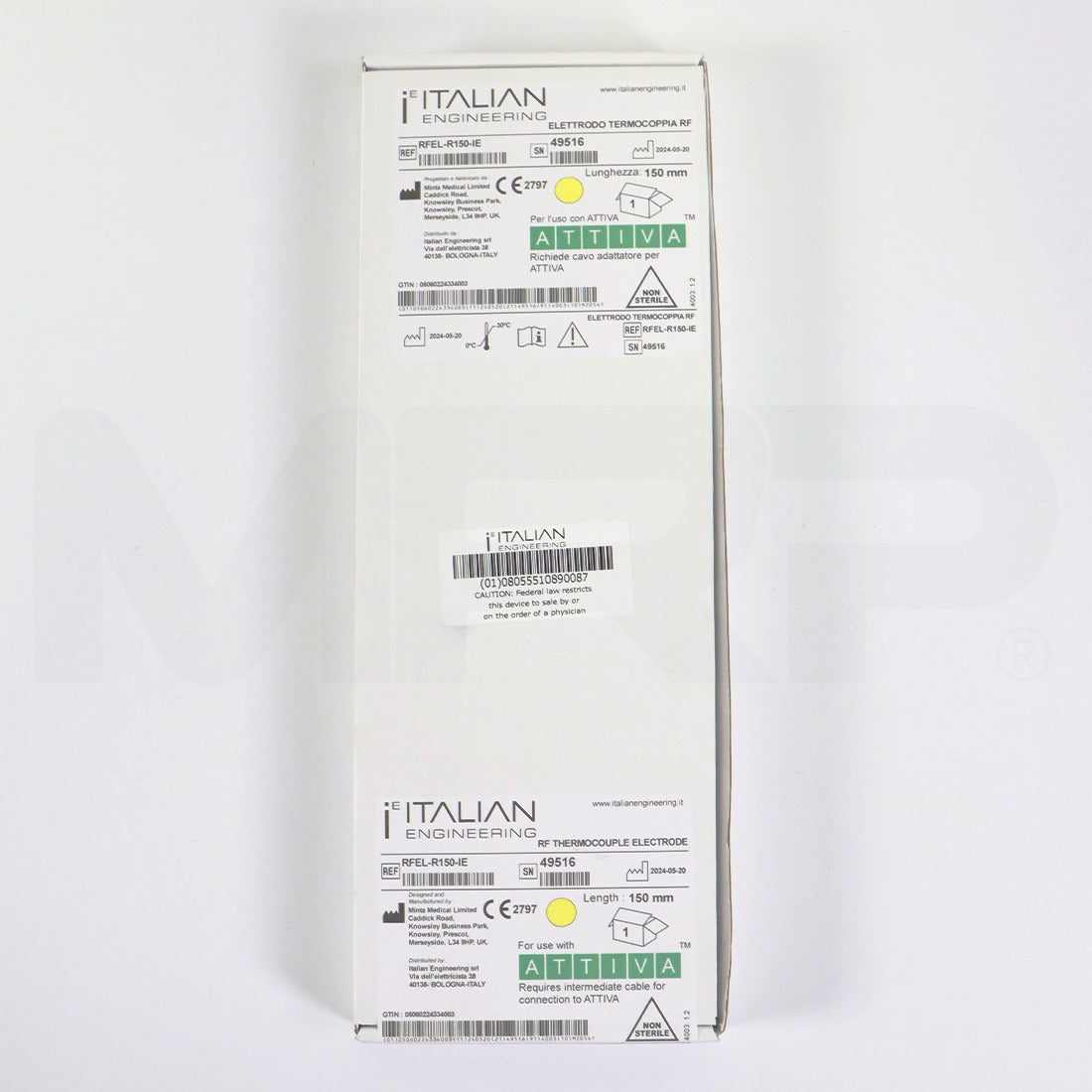 Attiva RF Thermocouple Electrode 150mm RFEL-R150-IE